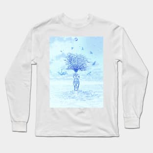 Stargazing in winter by #Bizzartino Long Sleeve T-Shirt